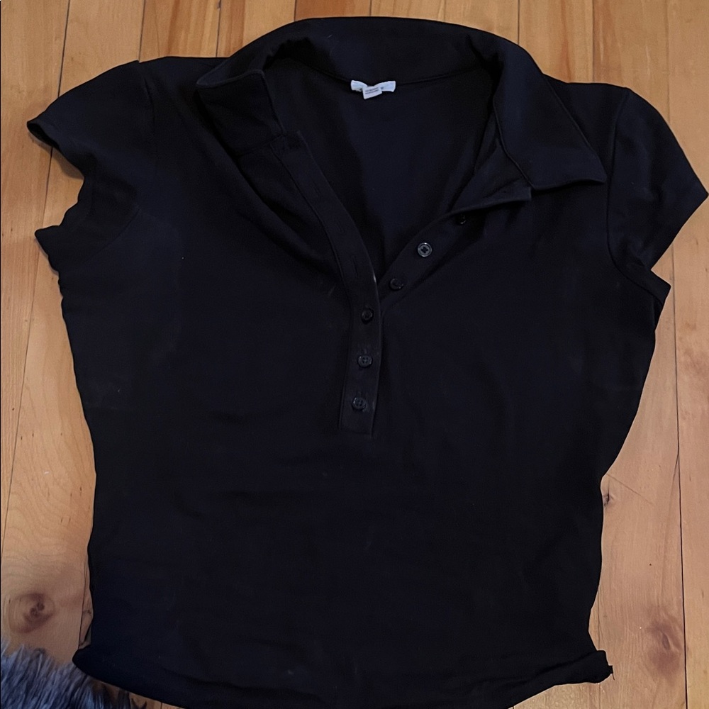 Garage Black Button Down Shirt